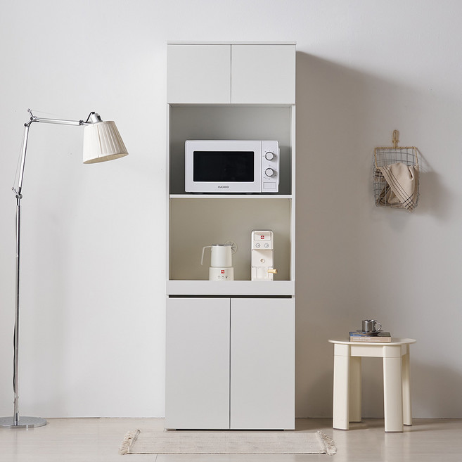 웰퍼니쳐 키체나 주방 키큰 렌지 수납장 600 방문설치, 화이트