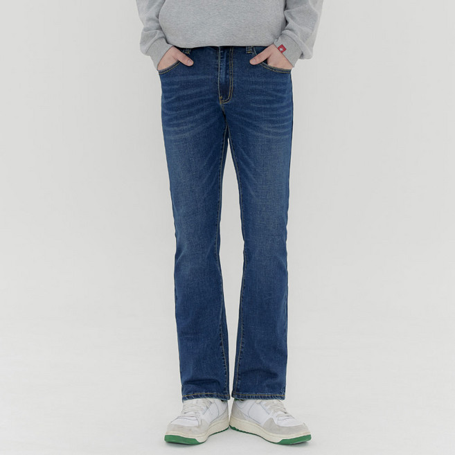 비버리힐스폴로클럽 남성용 허리 스판 모던 데일리 부츠컷 데님 팬츠 C16