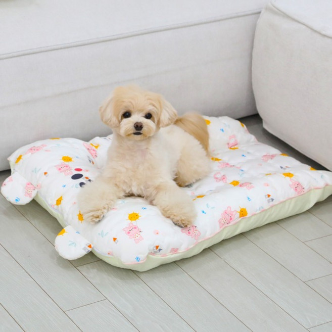 리토가토 반려동물 인견 범퍼 쿨매트 겉커버 + 속쿠션 세트, 해토끼, 1개