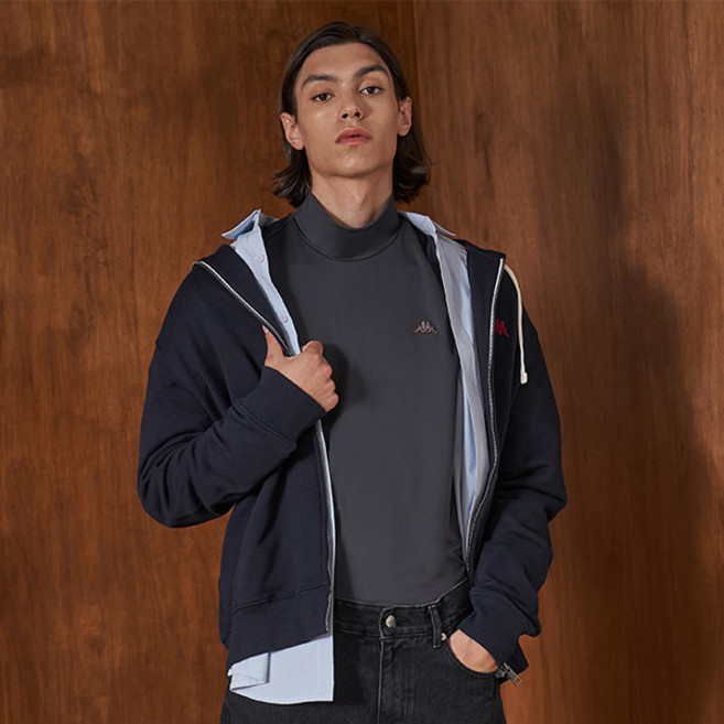 Kappa 男款 AeroWarm 柔軟半高領衫