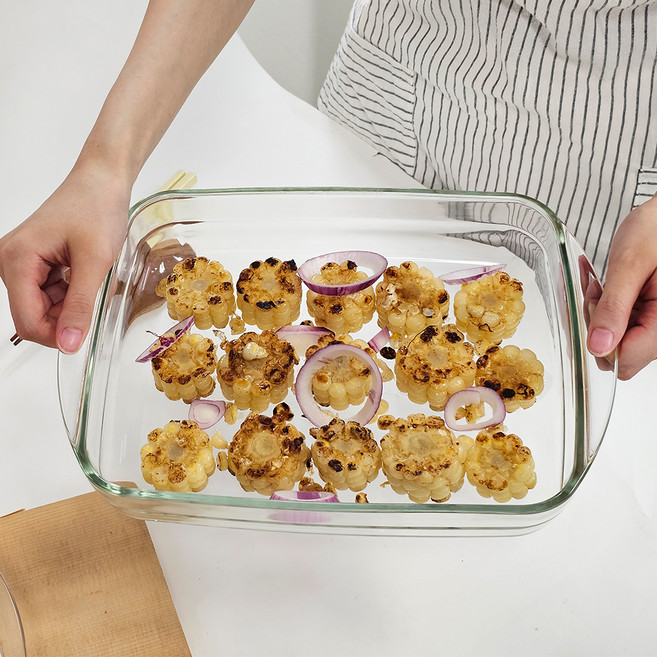 내열유리 밧드 오븐접시 1600ml, 투명, 1개