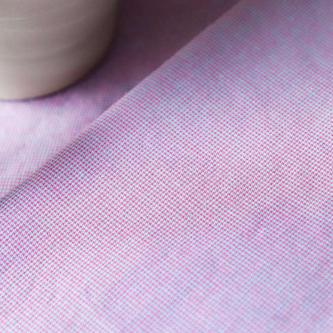 대폭 30수 선염면 루다 체크 원단 1510, 퍼플, 1개