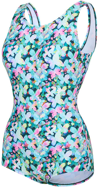 레노마스윔 여성용 버터플라이 인컵 U백 원피스 수영복 RN-LS2G506