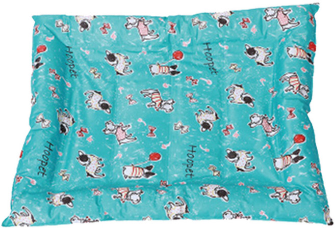 반려동물 프리미엄 사각 방수 쿨 매트 쿠션, 프렌치불독, 1개