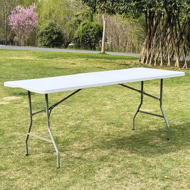 HABITY 戶外折疊式吹塑成型大型桌 1800, 白色