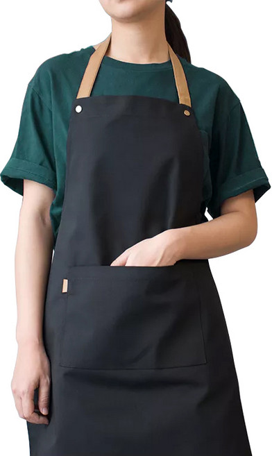 루아뜨 길이조절 방수 앞치마, 블랙, 1개