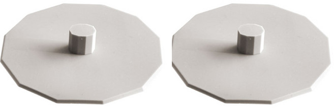 mi N Ju REFINED 馬卡龍矽膠杯蓋, 象牙色, 2個