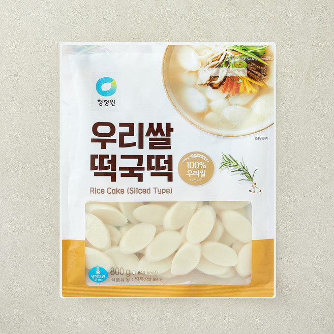 청정원 우리쌀떡국떡, 800g, 1개