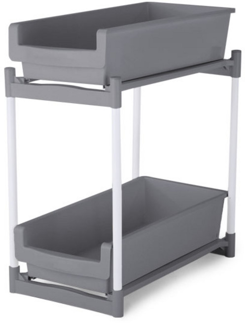 플라팜 싱크인 선반 2단, 그레이, 1개