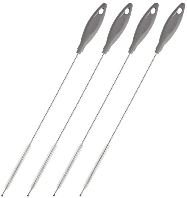 베이비앤아이 스트로우브러쉬, 4개, 그레이