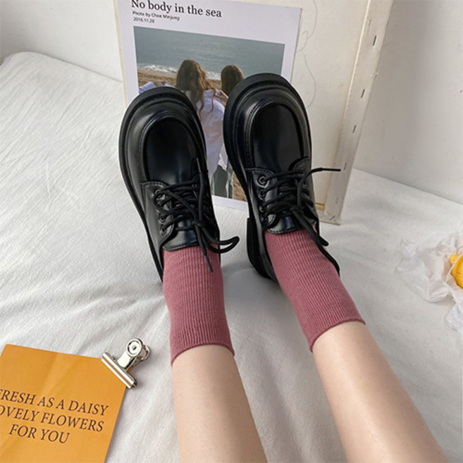 女款日式英倫風設計休閒樂福鞋