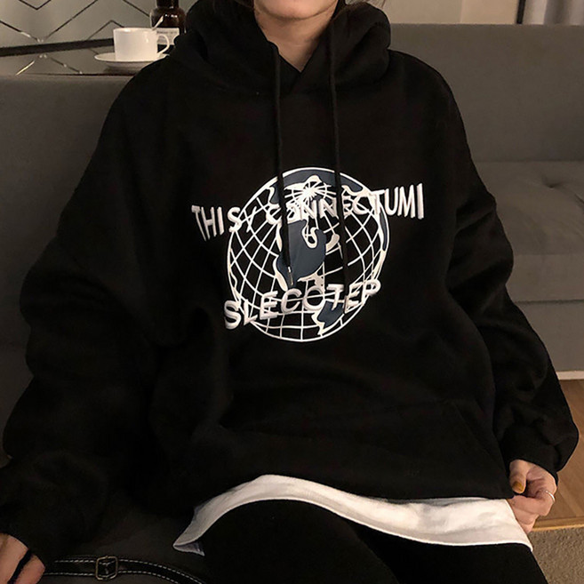 닷이프 여성용 얼스 후드 티셔츠