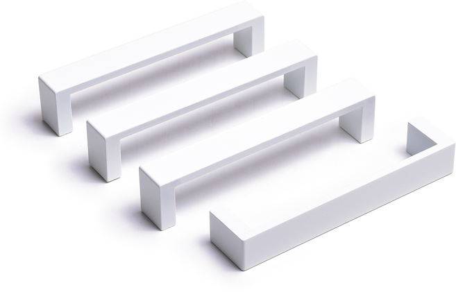 손잡이세상 체어맨 2구 가구손잡이 P96 화이트, 4개