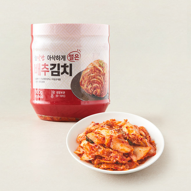 인우에프엔씨 늘맛난 썰은 배추김치, 900g, 1개