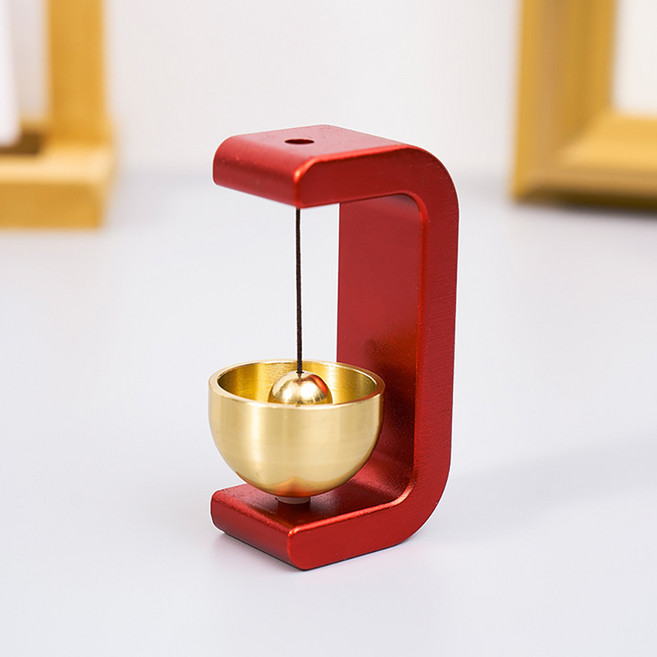 소유공간 힐링 홈 현관문 종 도어벨 S261-0163RON, 레드