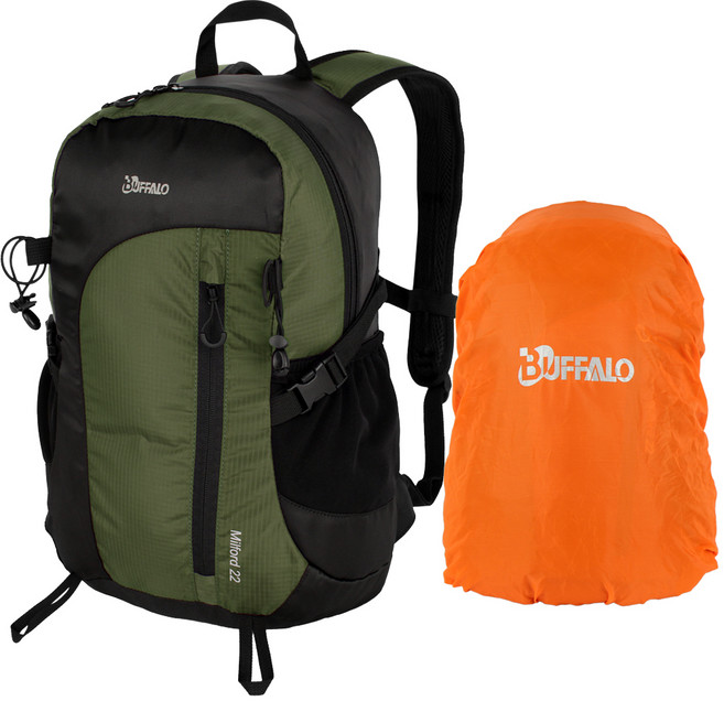 Buffalo Milford 22L 登山背包 (含防雨罩), 卡其色