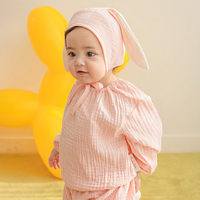 BABYBLEE 棉質紗布長袖上衣