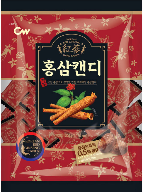 청우식품 홍삼캔디, 300g, 1개