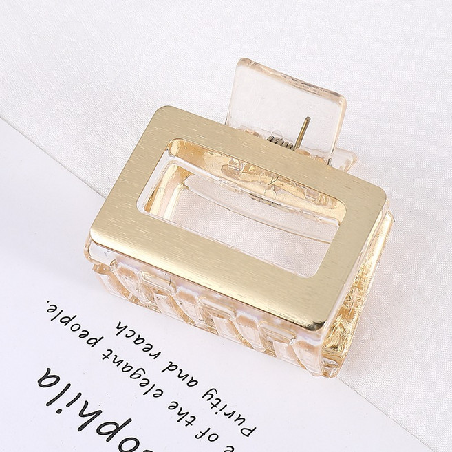 수스다 골드스퀘어 라운드 스티치 메탈 헤어집게핀 119 사각