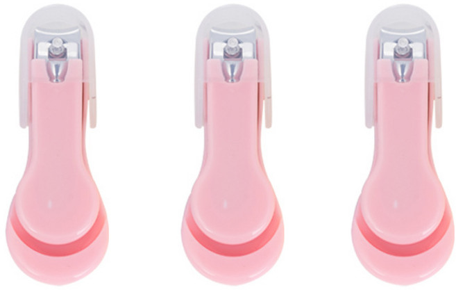 유즈윈 유아용 안전 손톱깎이, 핑크, 3개