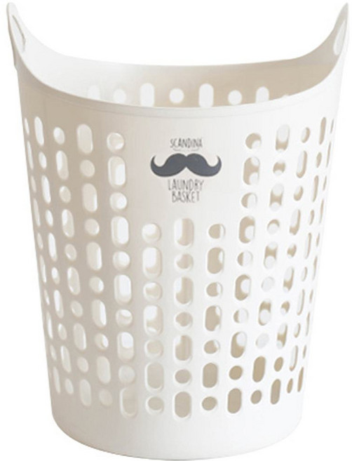 SHABATH 開口式洗衣籃 45公升, 象牙白