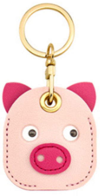 모모 동물 디자인 키링 열쇠고리, 돼지, 1개