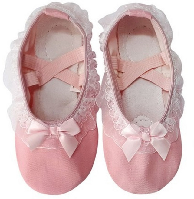 KID'S BALLETMALL 女童蕾絲緞帶芭蕾鞋