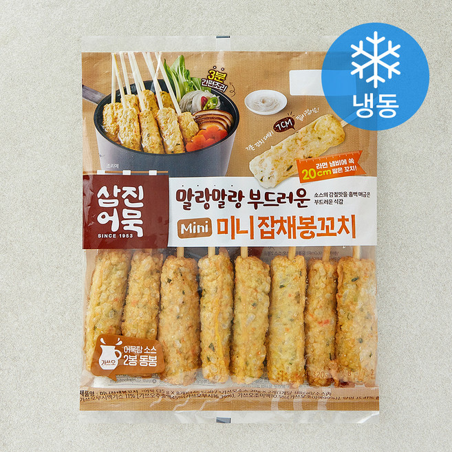 삼진어묵 미니잡채봉꼬치 (냉동), 320g, 1개