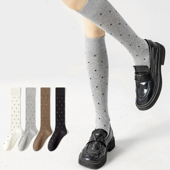 여성용 모노 도트 클래식 니삭스 4켤레 세트 AW16