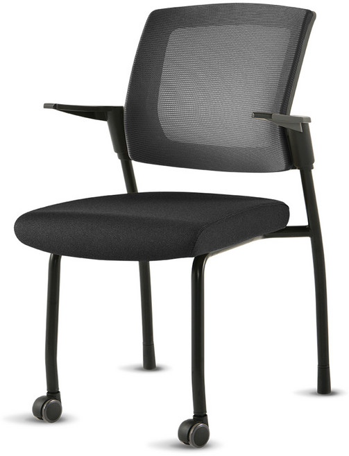 체어클럽 서울대의자 팔걸이형 블랙바디, 블랙