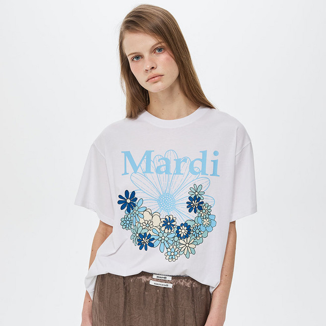 Mardi Mercredi 女款花卉瑪莉丹棉質T恤