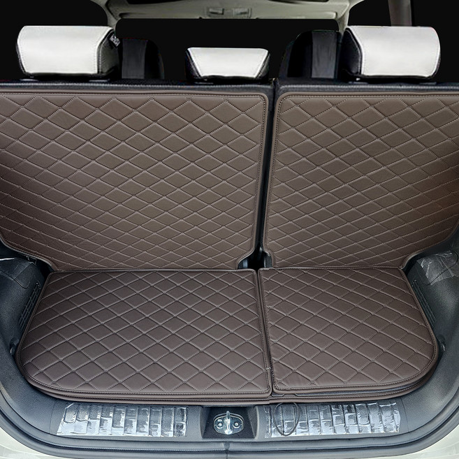 비비키 프리미엄 트렁크매트 세트, 기아 더뉴 레이 2022년형~, 다크브라운