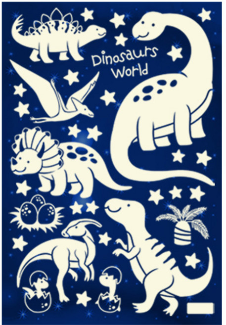 환타스틱스 야광별 스티커 공룡의꿈 NS-48, 5세트, 혼합색상