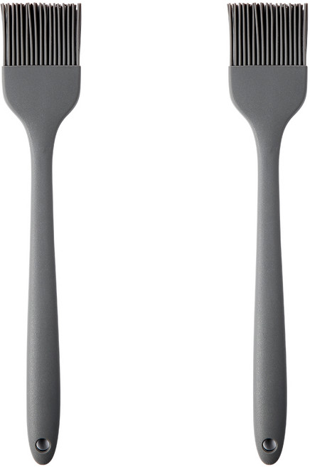 이지실리 실리콘 오일 브러쉬, 딥그레이, 2개