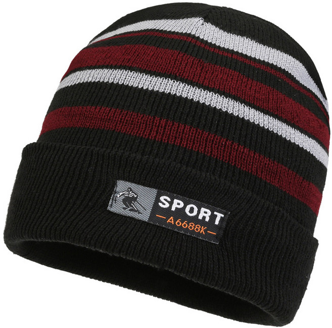 헨센 남성 겨울 방한 비니 모자 sport