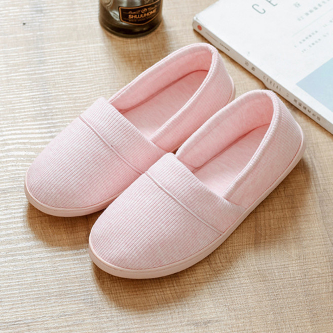 아리코 심플 고무바닥 덧신형 실내화, 핑크, 1개