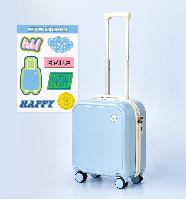 모던하우스 ON minianimi 캐롯 기내용 캐리어 + 스티커 세트 18인치
