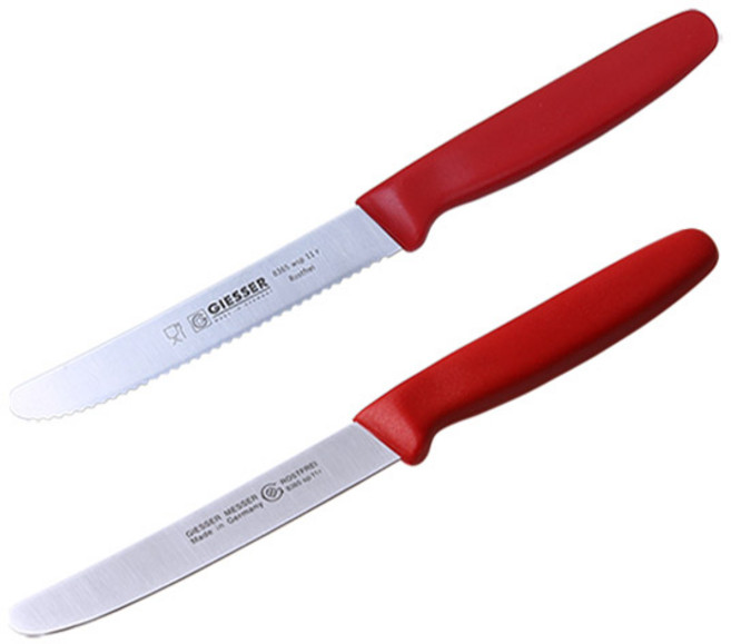 기셀 과도 레드 2종, 1세트, 톱니과도 + 민과도