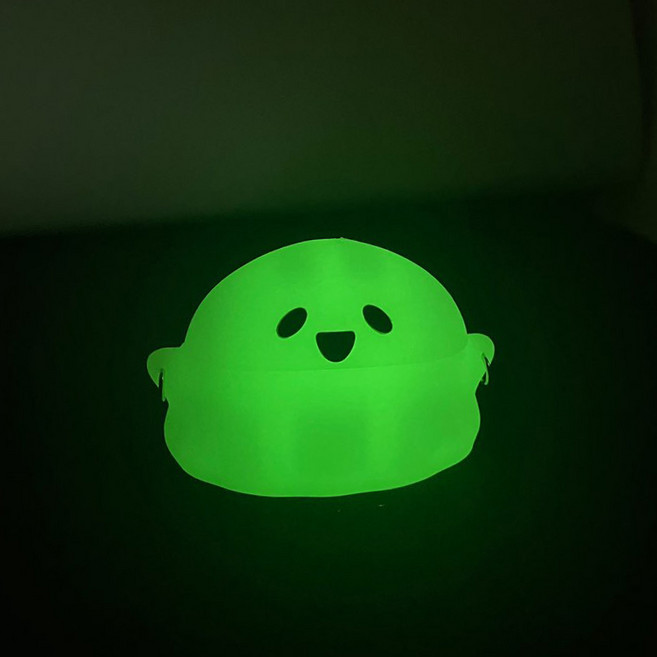 고스트유령 에어팟 프로 케이스, 야광, 1개