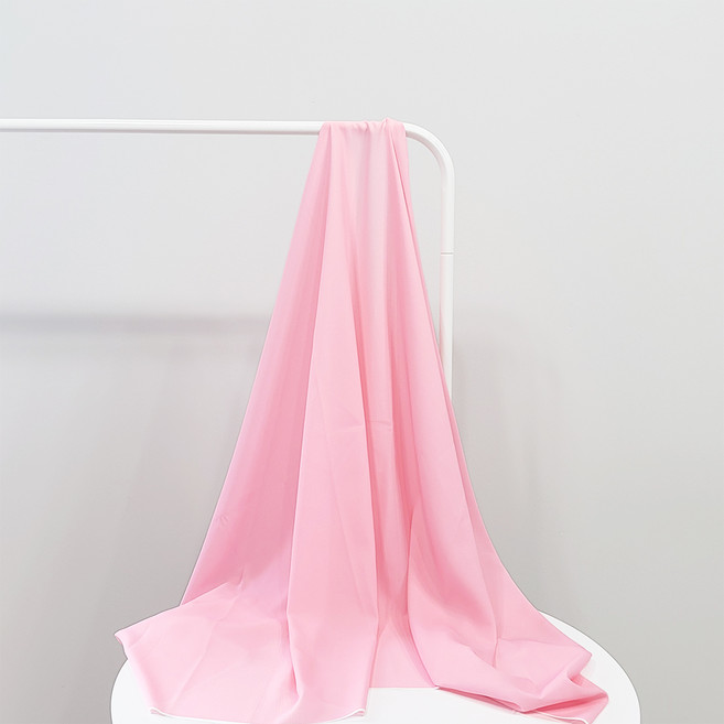 나비손길 두툼한 컬러 쉬폰 원단, 121스프링핑크, 1개