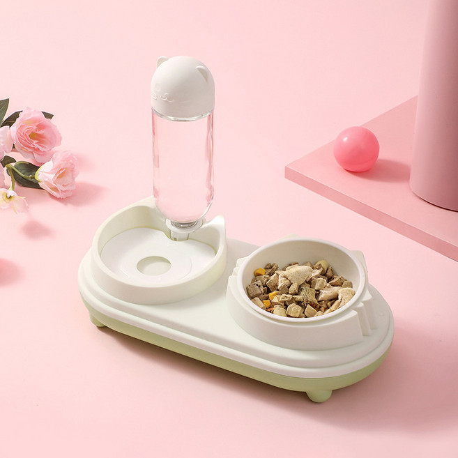 파스텔펫 반려동물 반자동 급수식기 FREE(33.5 x 17 x 19 cm), 화이트, 1개