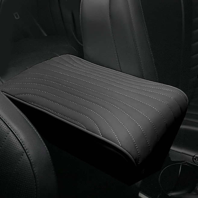 로얄컴포트 콘솔 팔걸이 쿠션, 블랙, 1개