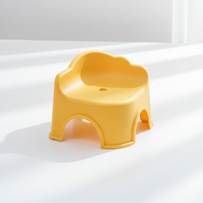 조인메이드 등받이가 있는 욕실 구름 스툴, 엘로우