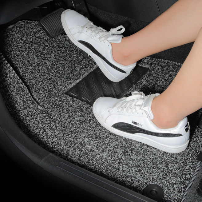 메이튼 자동차 엣지 코일 매트 1열 + 2열, 그레이, 쏘나타 DN8 쏘나타 디엣지(2열연결고리유) 2019년형 4월~