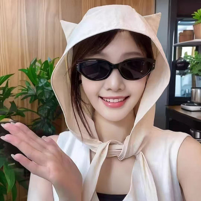 RARATY 女款 Litimo 貓耳造型頭巾綁帶帽
