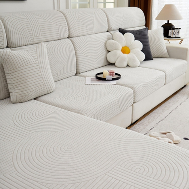 소니오 서클 베이직 쇼파 커버, 01 화이트그레이, 1개