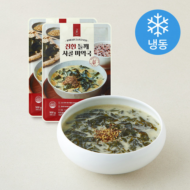고른 진한 들깨 사골 미역국 (냉동), 500g, 2개