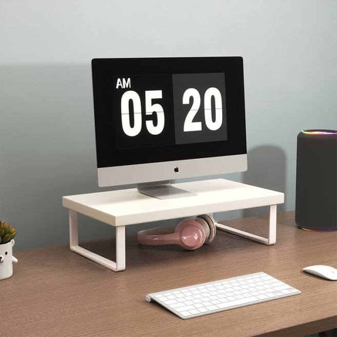 맙소샵 데스크탑 모니터 받침대 SH376, 화이트 60