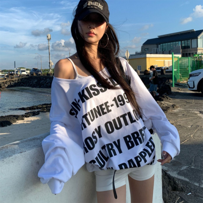 PEONIST 女款寬鬆版型City Breeze印花T恤