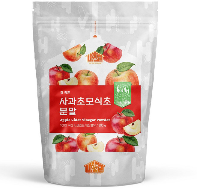 건강한우리집비옴 잘 만든 사과초모식초 분말, 1개, 300g
